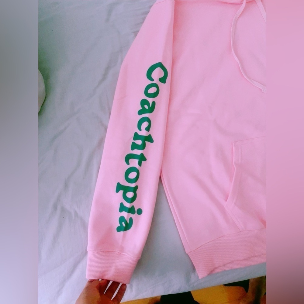 Coach women Valentine's Hoodie‎ Spring Autumn Streetwear Color Pink L - Picture 10 of 13